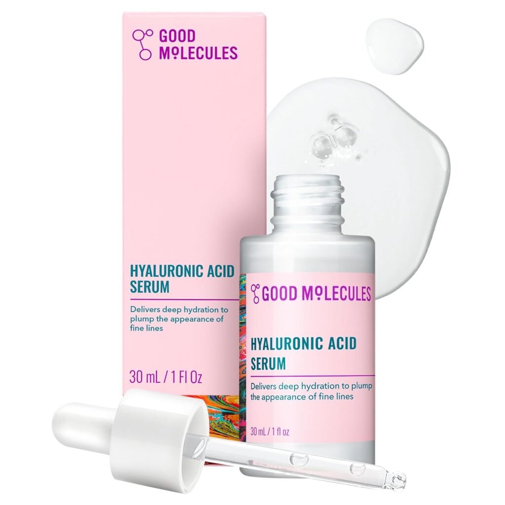 Suero de Ácido Hialurónico - Suero Ultra Hidratante No Graso con 1% de Ácido Hialurónico, Hidratante Facial para Piel más Tersa