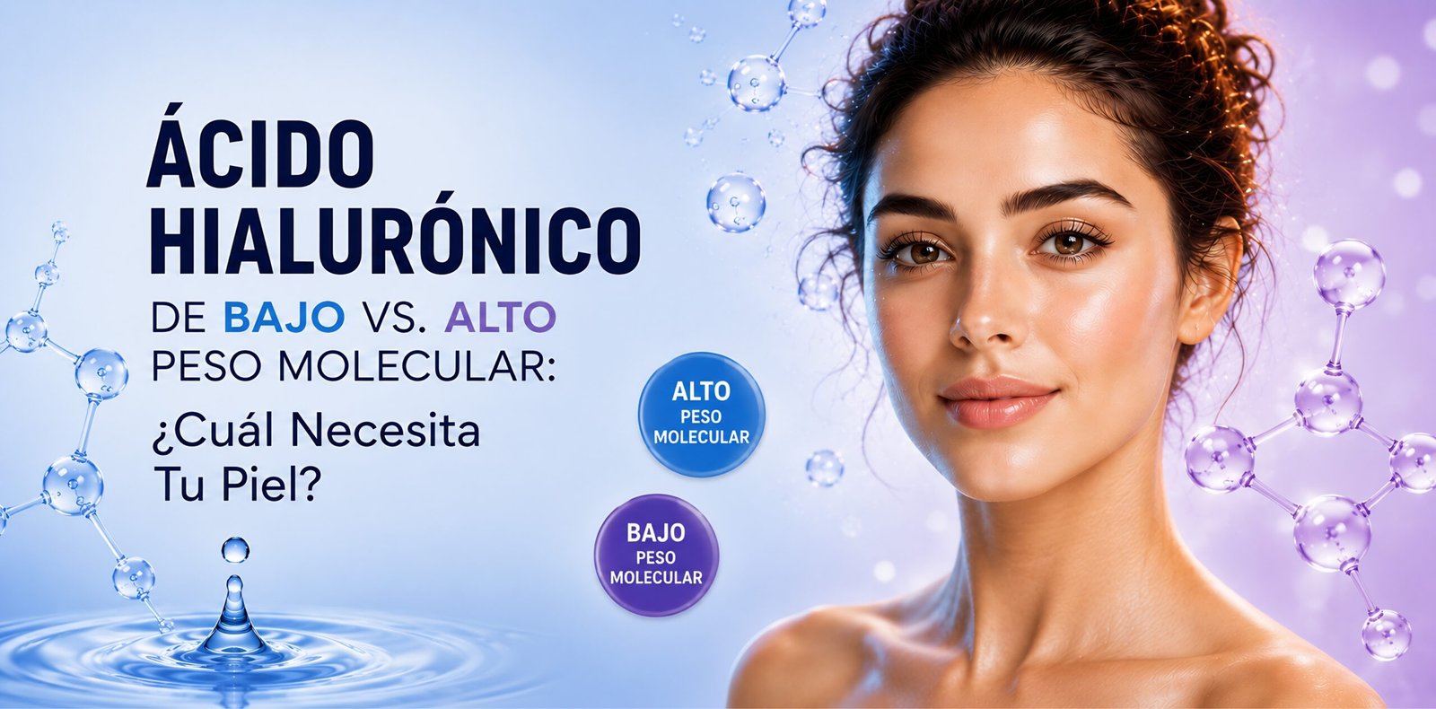 Ácido Hialurónico de Bajo vs. Alto Peso Molecular: ¿Cuál Necesita Tu Piel?