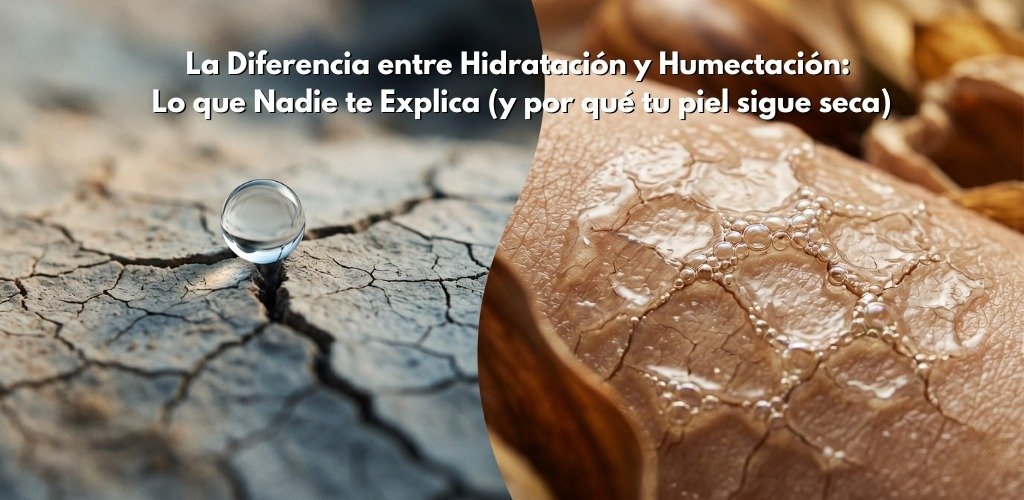 La Diferencia entre Hidratación y Humectación: Lo que Nadie te Explica (y por qué tu piel sigue seca)