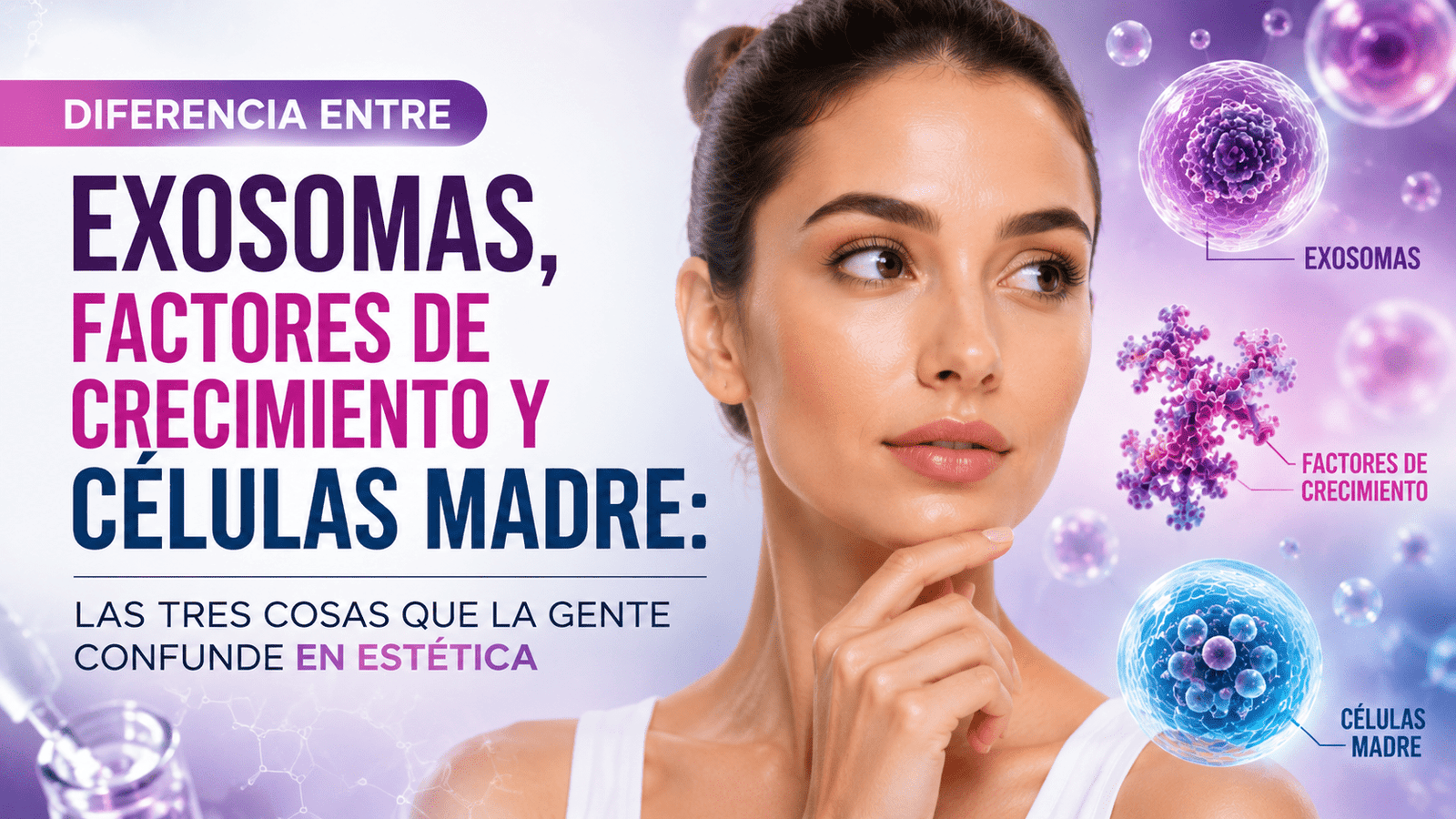 Diferencia entre Exosomas, Factores de Crecimiento y Células Madre