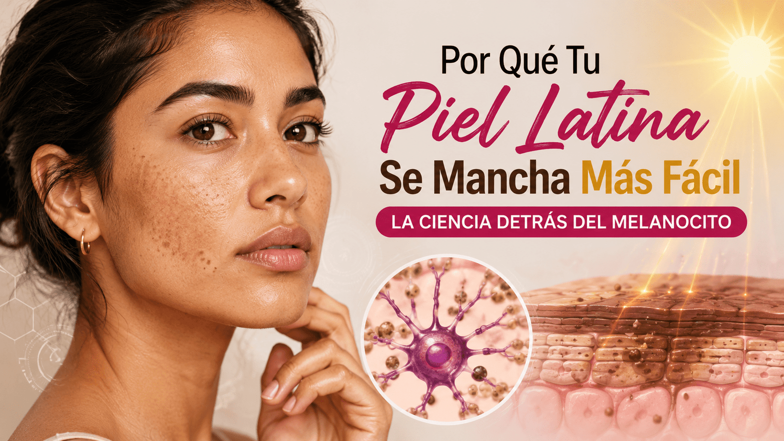 Por Qué Tu Piel Latina se Mancha Más Fácil La Ciencia Detrás del Melanocito