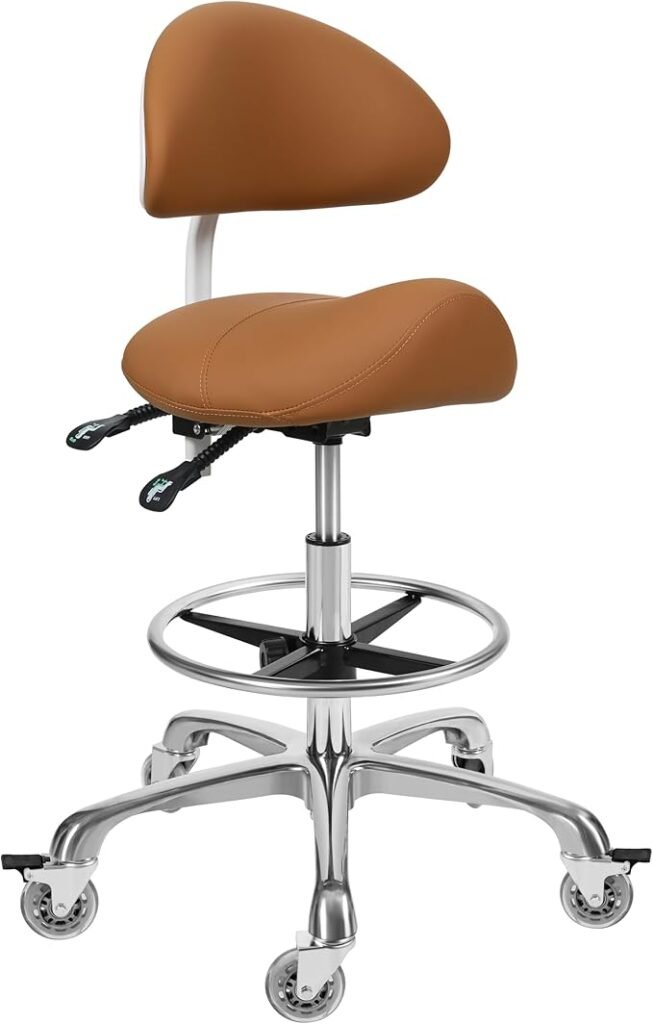 saddle stool esthetician