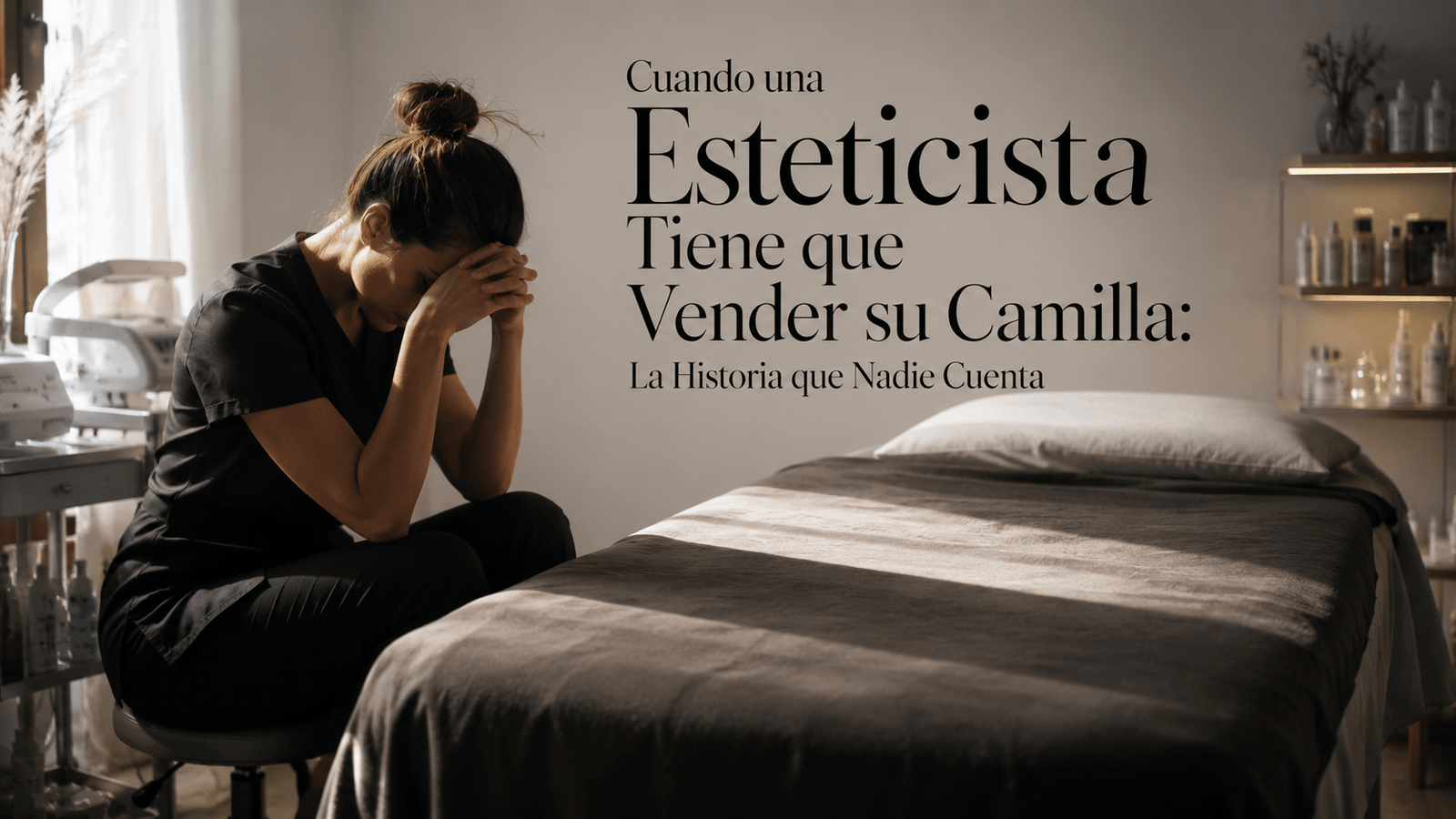 La esteticista que vendió su camilla