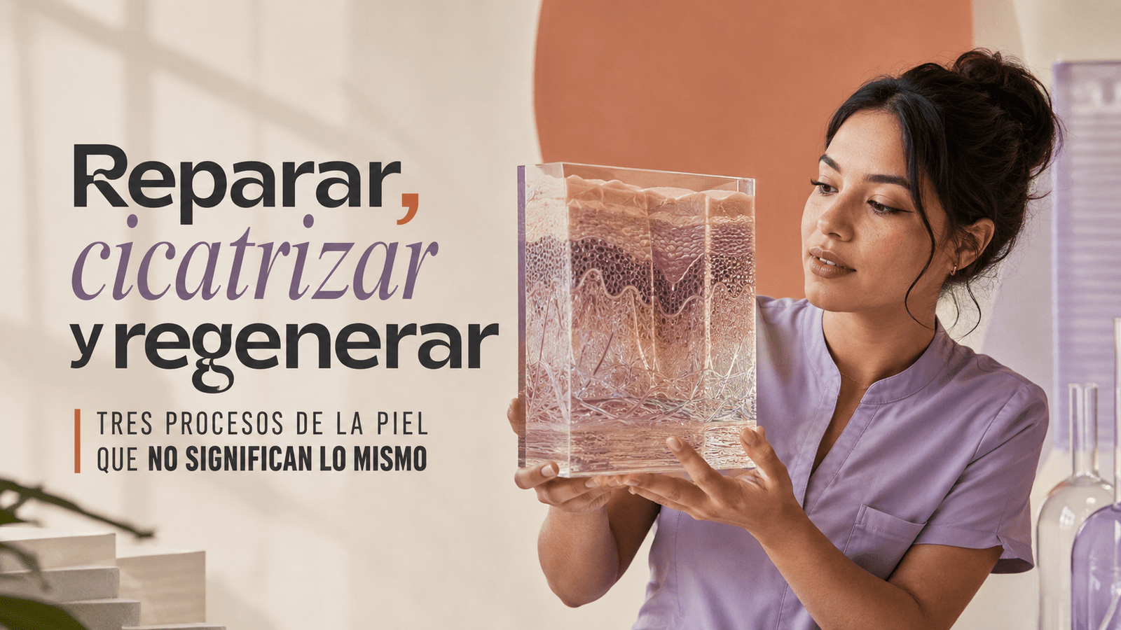 Reparar, cicatrizar y regenerar: tres procesos de la piel que no significan lo mismo