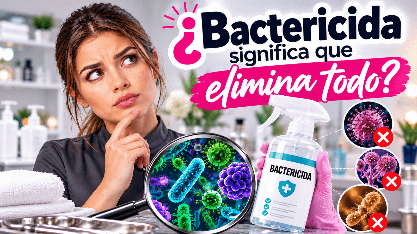 ¿Bactericida significa que elimina todo? No exactamente