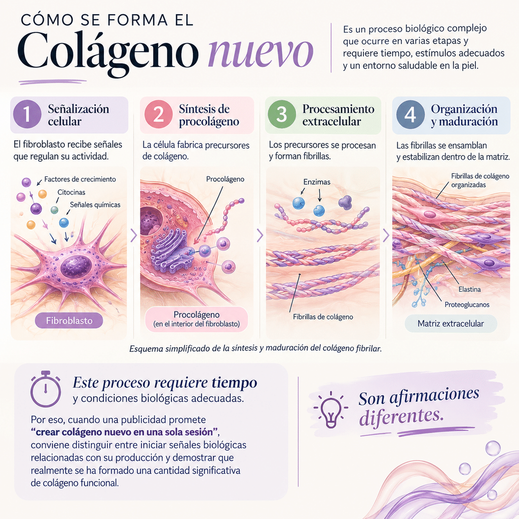 Cómo se forma el colágeno nuevo