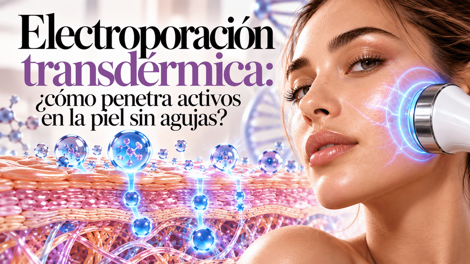 Electroporación transdérmica: ¿cómo penetra activos en la piel sin agujas?