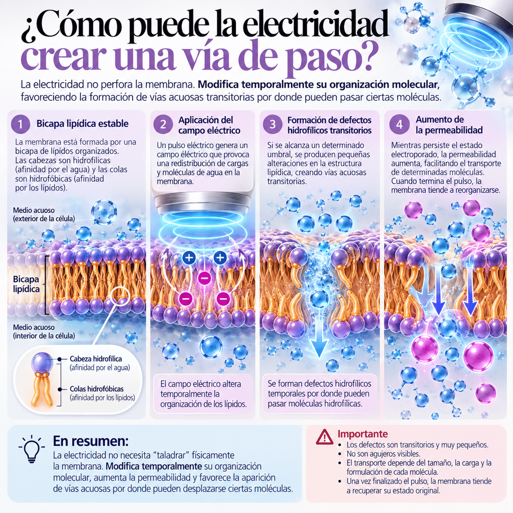 Electroporación_ vías acuosas transitorias