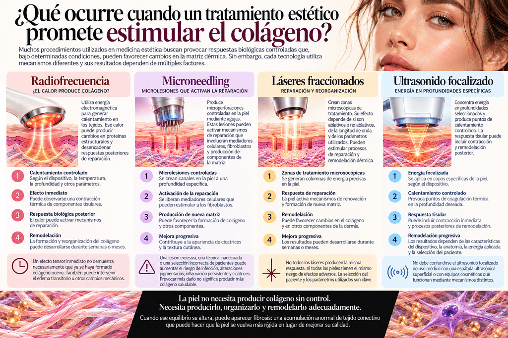 Tratamientos estéticos y colágeno en la piel